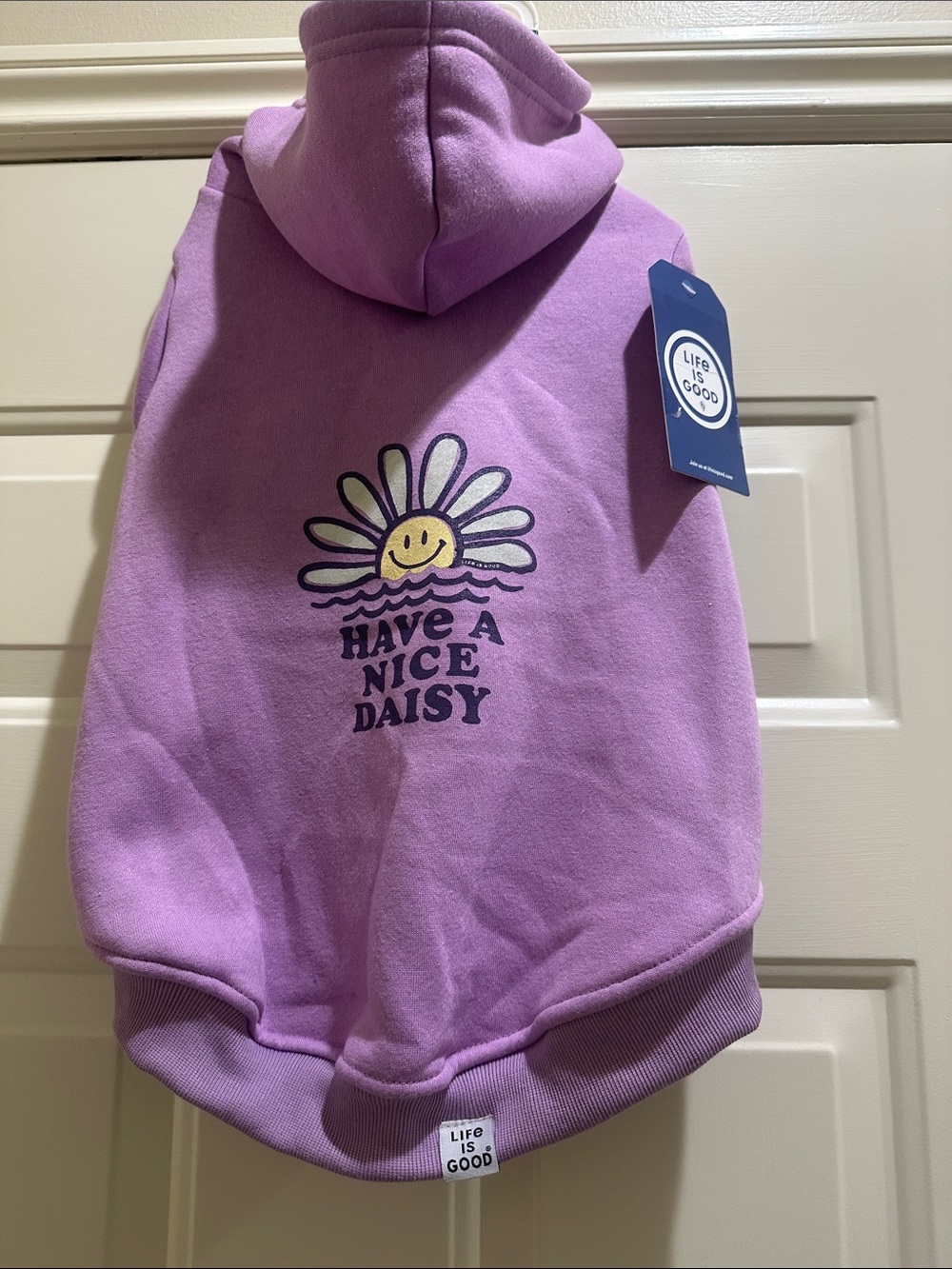 Life Is Good Lavender 'Have a Nice Day  Daisy' sun Pullover Hoodie